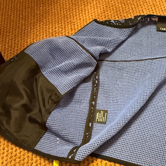 Carlisle Women's Black and Blue Patterned Blazer - Picture 6 of 7